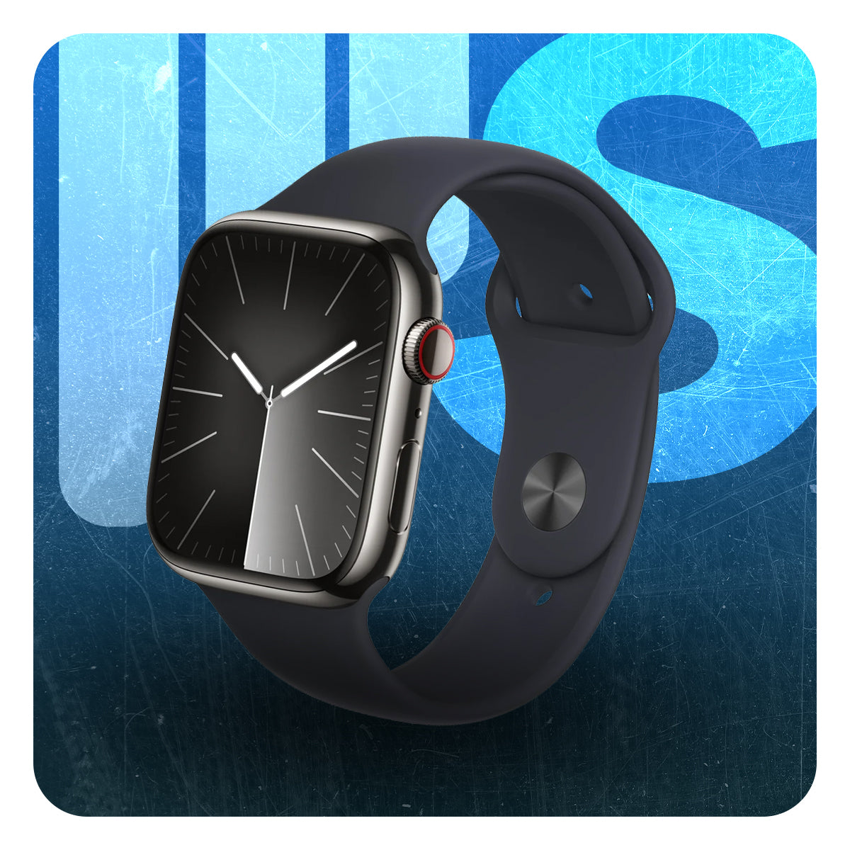 Series 9 Apple Watch Echo with Apple Logo